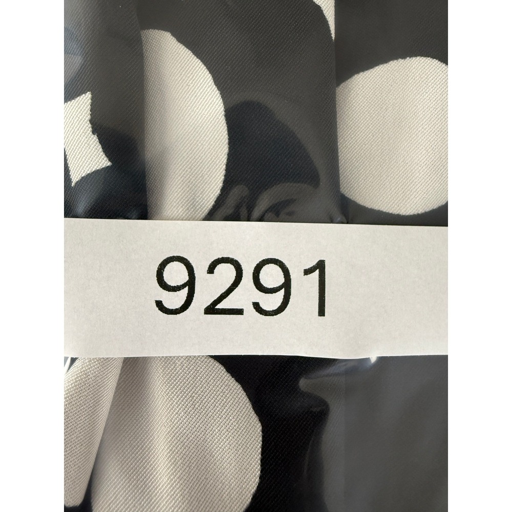 AB Studio Size 10 Polka Dot Abstract Shift Dress Black White Sleeveless Women - Picture 9 of 9